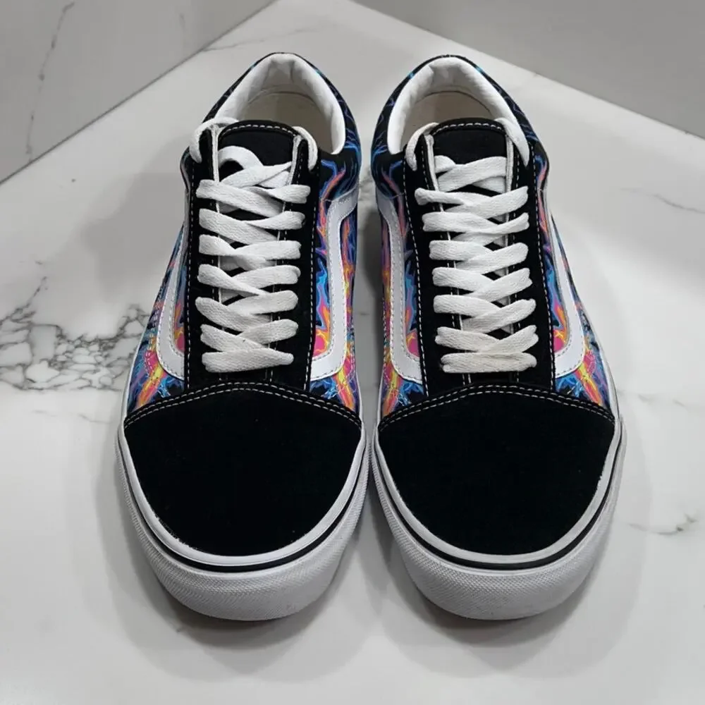 Vans‎ Old Skool Electric Flame Glow in the Dark Sneaker 9 Men's, 10.5 Women's
